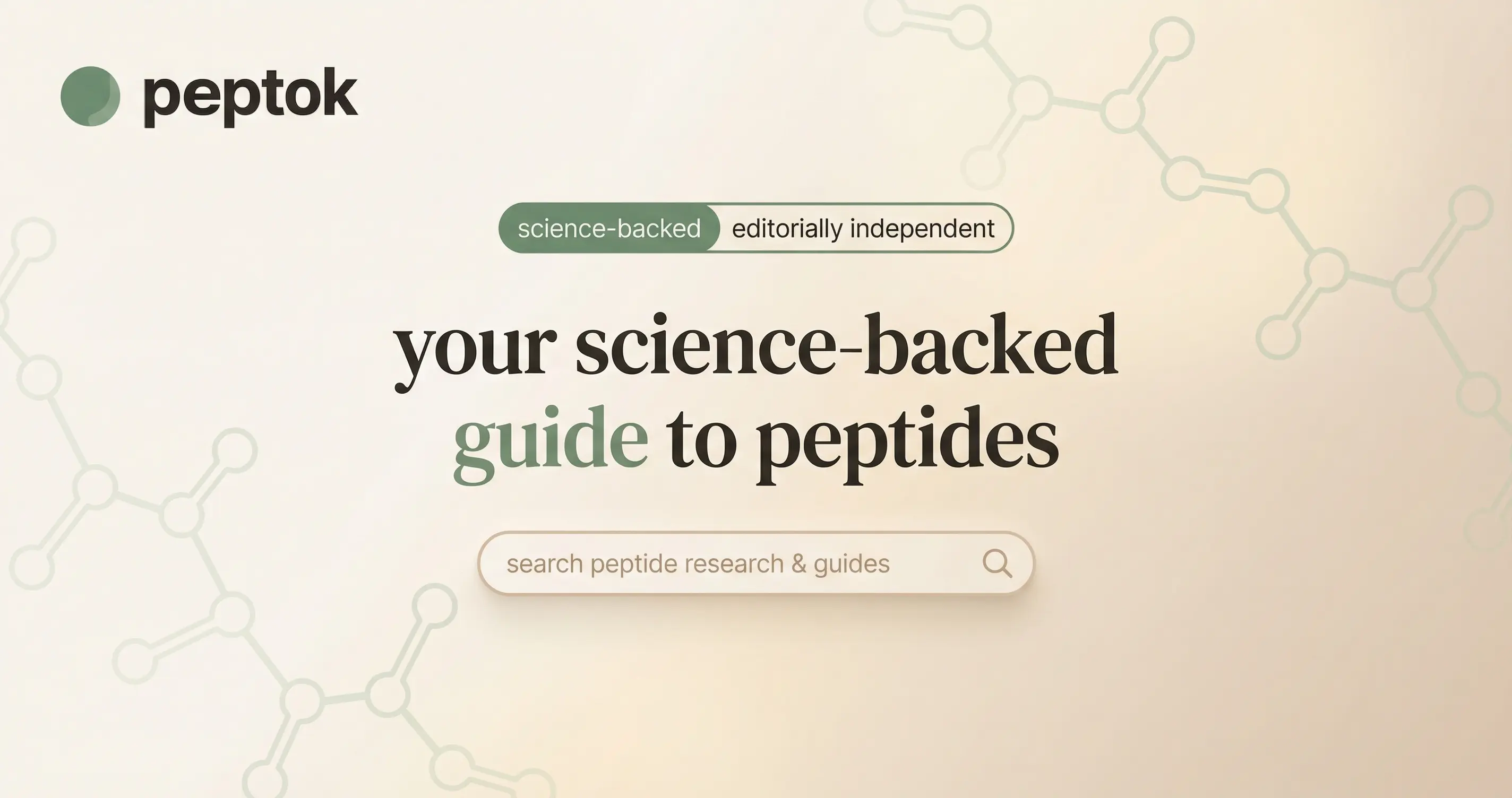 Peptok.ai homepage